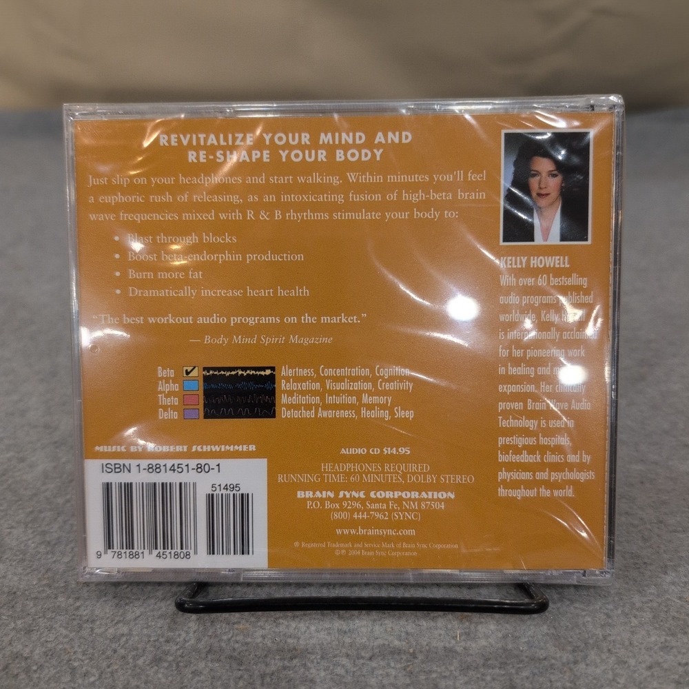 Kelly Howell Walking Meditation Brain Sync Audio CD New Sealed 1-881451-80-1 NOS - Picture 2 of 2